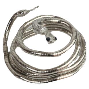 缠绕蛇型手链项链暗黑风颈饰设计感辣妹蛇女金色项圈男万圣节饰品