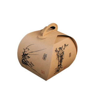 100只装纸制意境盛器 意境菜冷菜牛皮纸盒子创意盛器牛皮纸盒