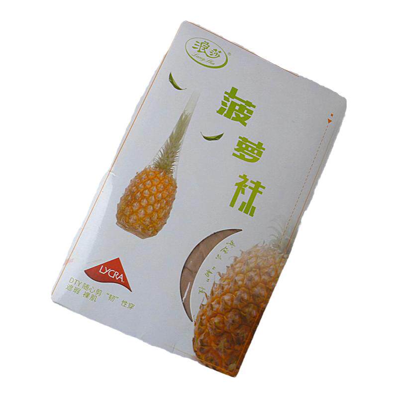 浪莎性感加裆美腿连裤超薄菠萝袜