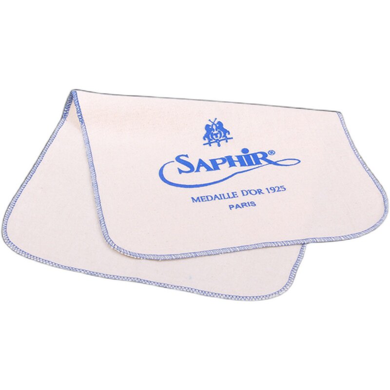 法国进口SAPHIR莎菲雅黑金全棉布 清洁护理鞋油鞋蜡上光抛光布
