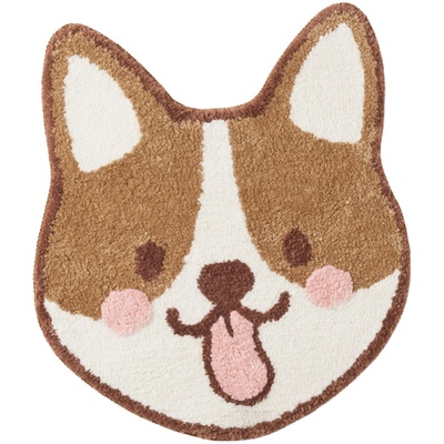 浴室门口吸水地垫柯基浴缸简约