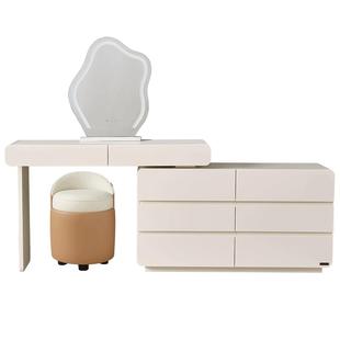 政府补贴全友家居新款卧室家用现代简约斗柜梳妆台一体伸缩化妆桌
