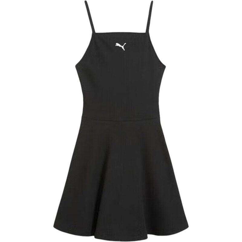 Puma/彪马正品2025夏季款女士修身吊带经典透气连衣裙630743-01