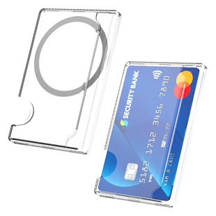 透明磁吸卡包MagSafe手机壳强磁卡套可插银行卡适用苹果iPhone17Pro装卡16身份证公交卡门禁卡华为卡夹背贴壳