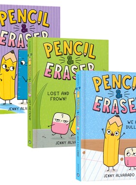Pencil & Eraser We Have a Dull-Emma 铅笔与橡皮擦系列1-3 全彩漫画小说 英语桥梁章节书 幽默友谊故事 英文原版进口儿童图书