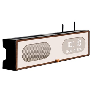 现代简约光猫路由器收纳盒桌面电子时钟遮挡装饰插线板遮丑放置架