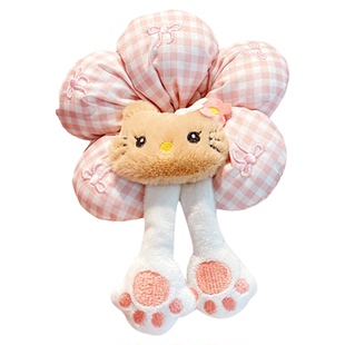 库洛米儿童大肠发圈2025新款女童丸子头发绳女孩花朵屁屁皮筋头饰