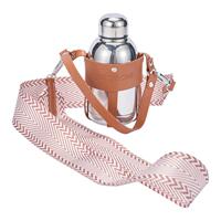 殼空間家原創(chuàng)cas:極簡風(fēng)杯子保溫不銹鋼金屬杯帶背帶水杯咖啡杯