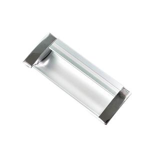 铁皮文件柜嵌入式开槽暗拉手柜门铝合金扣手内嵌式隐形更衣柜把手