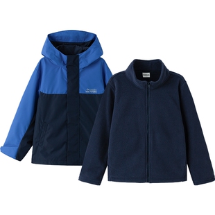 巴拉巴拉男童外套中大童风衣宝宝夹克春秋季装新款儿童三合一童装