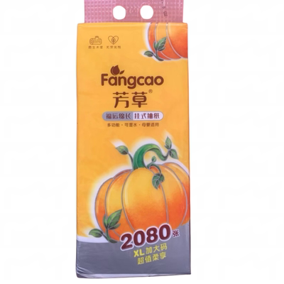 悬挂式300抽5层4包纸巾芳草印花