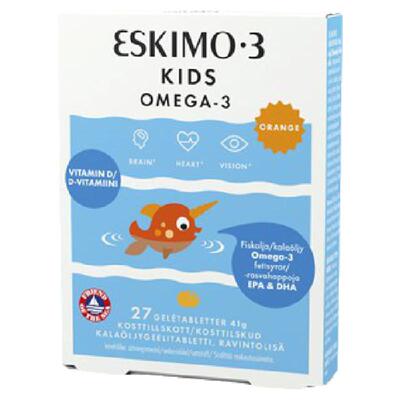 瑞典eskiokids橙子果冻软糖鱼油