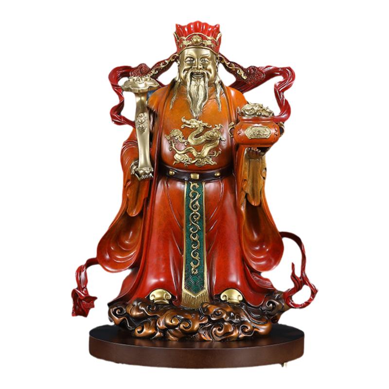 财神爷客厅摆件东方禧黄铜