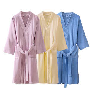 A类儿童浴袍纯棉毛巾女童秋冬吸水浴衣青少年洗澡浴巾睡袍男大童