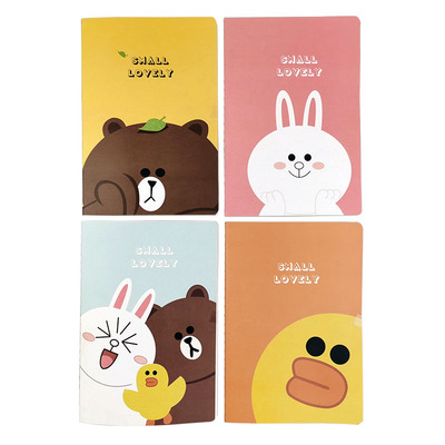 软面抄车线A5简约可爱英语本