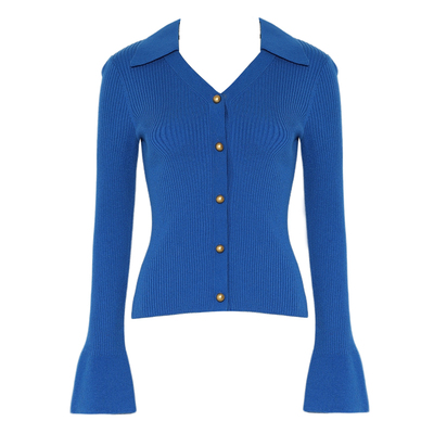 DPLAYV领开衫修身单排扣