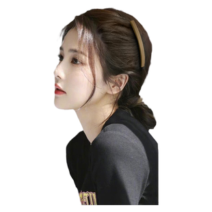 后脑勺大号磨砂碎发梳发卡夹子头饰女倒插梳发夹前额刘海整理神器