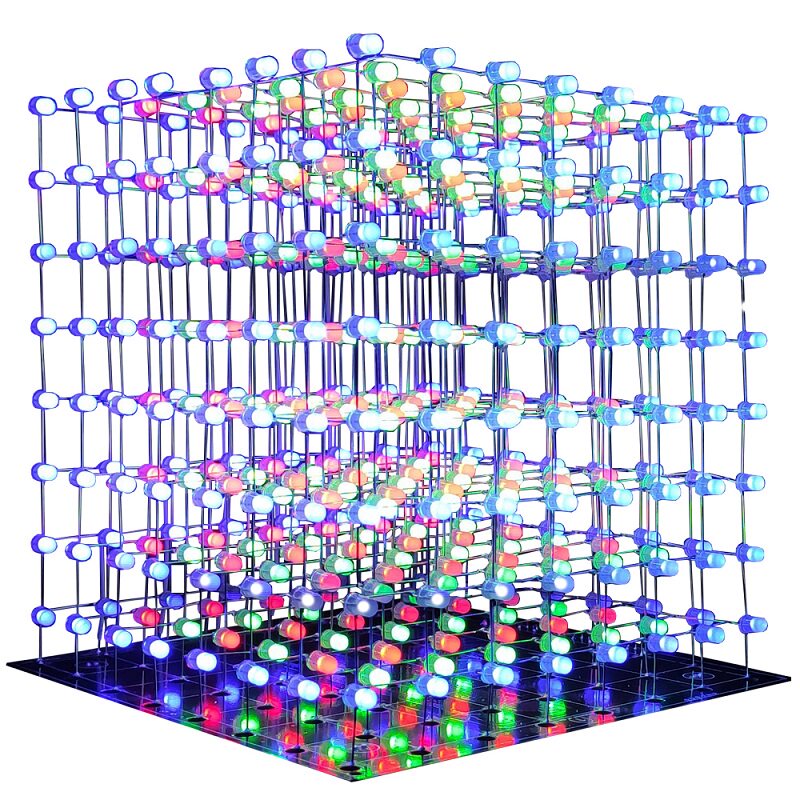 乐涛3D8光立方DIY套件电子套件
