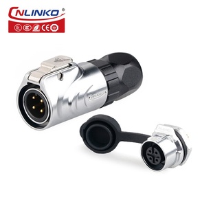 8芯防水连接器自动化航空插头接头 凌科LP 12金属单孔2