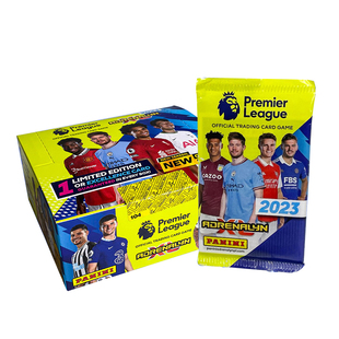 正版 帕尼尼23年英超足球球星卡亲签名 欧洲杯球员卡片周边摆件