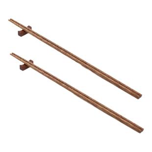 加长筷子鸡翅木质捞面筷火锅筷油炸炸油条的家用实木筷防烫长公筷