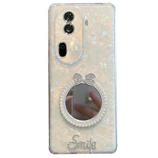 适用于opporeno11手机壳opopreno11pro新款女pjh110透明pjj110带镜子5g高级感115g个性oppor11por创意oppreno