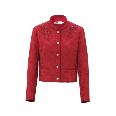 Ditto/迪图重工刺绣新中式短外套