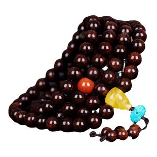 孤品紫油梨稀缺10mm108颗海南黄花梨手链男女士手持佛珠手串项链