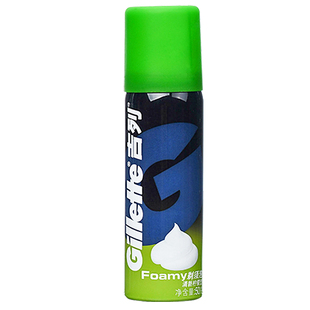 Gillette/吉列剃须泡沫50g 清新柠檬型 男士刮胡泡沫剃须膏刮胡膏