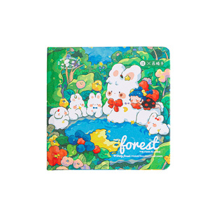 三年二班月光花园方形精装本计划本日记本笔记本本子手账本随身本高颜值ins风口袋本工作学习文具记事本学生F