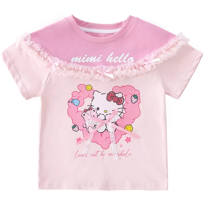 【奶萌小蛋糕】童趣卡通印花短袖