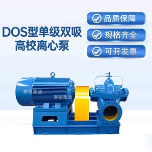大流量灌溉循环工业双吸泵中开离心泵 DOS型单级双吸高校离心泵