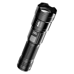 户外适用手电筒强光充电LED变焦长续航超亮远射户外便携防水家用
