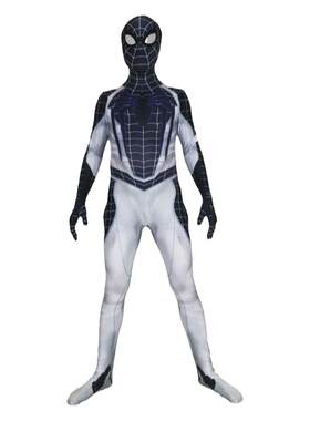 男款PS4负空间战衣蜘蛛侠连体紧身衣Spiderman Cosplay角色扮演服
