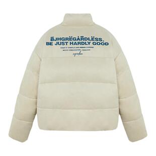 BJHG不计后果美式棉服男冬季环保麂皮绒棉衣潮牌面包服加厚外套女