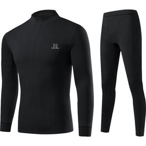 南极人轻奢德绒保暖内衣男士秋衣秋裤套装羊绒蚕丝发热打底衫冬季