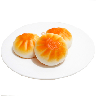 仿真包子花卷白切馒头小笼包假饺子月饼软食品食物蒸点心玩具模型