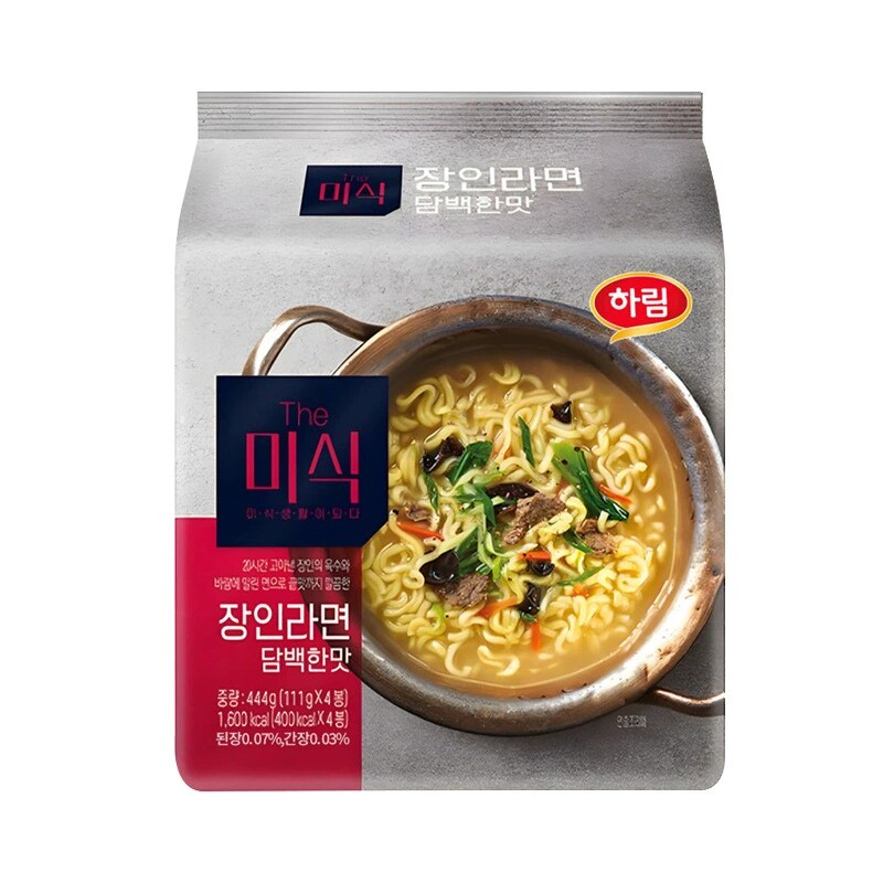 韩国江原道匠人拉面进口泡面原味辣味鱿鱼味非油炸面饼速食汤面