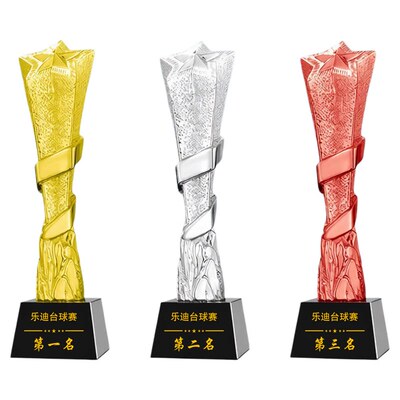 定制台球水晶奖杯荣誉纪念送月嫂