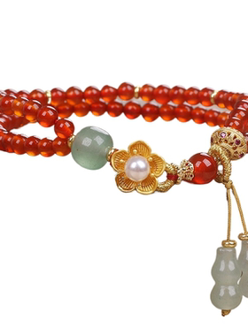手串小众设计民族风红玛瑙