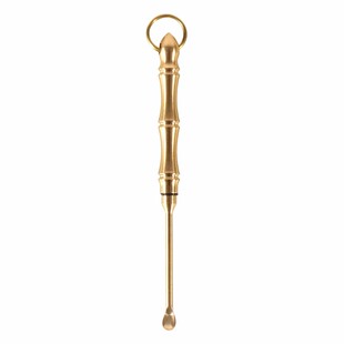 可视挖耳勺黄铜多功能一体化牙签掏耳勺水果签户外便携密封防身针