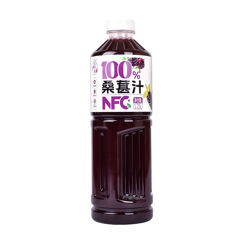 100%NFC护眼桑葚原浆果汁饮料1.25L/瓶天然花青素功能饮料批发价