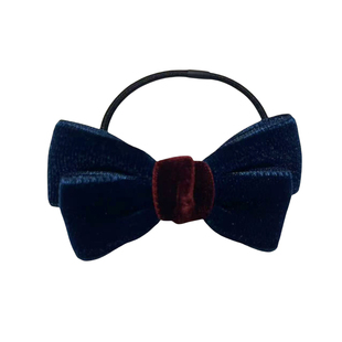 日本进口天鹅绒蝴蝶结发饰女孩气质复古发夹发圈套装高级百搭发绳