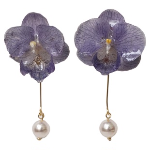 森系超仙永生花耳环2025新款爆款耳饰女气质天然干花真花耳坠