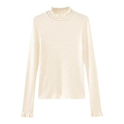 【商场同款】水云间花边领针织衫毛衣内搭女秋冬新款羊毛长袖上衣