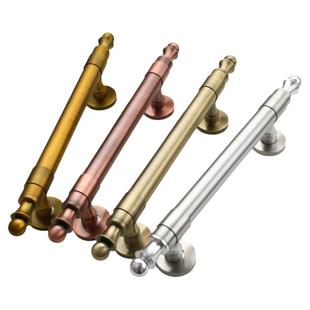 不锈钢可调节孔距木门拉手新中式古铜大拉手卧室房门明装老式把手