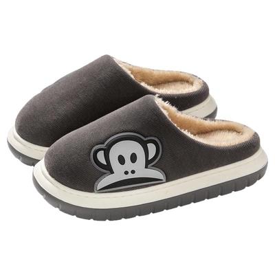 大嘴猴冬季新款防寒保暖棉拖