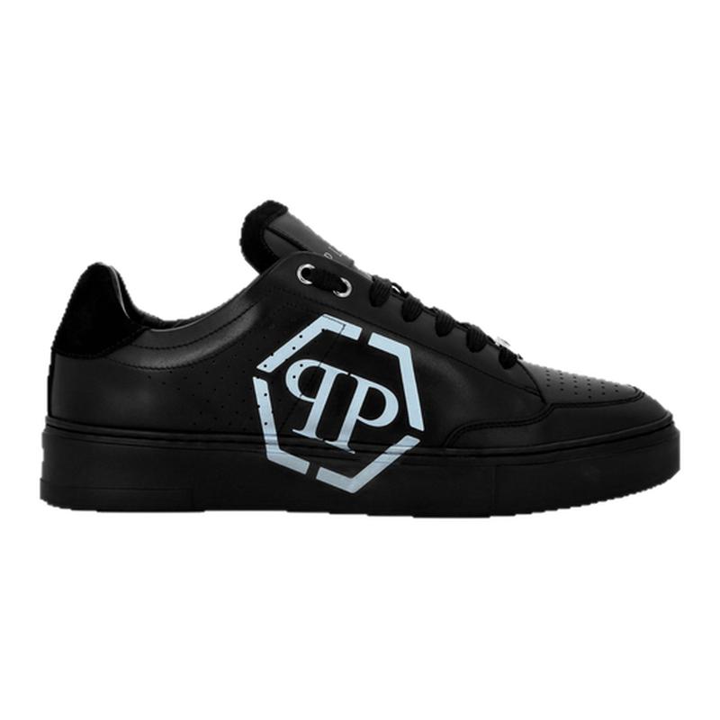 PHILIPP PLEIN 2025年男士PP印花牛皮革休闲时尚板鞋