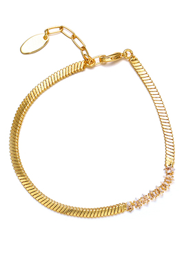 LAVLA轻奢小众带钻蛇纹手链