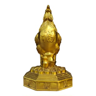 精工纯铜财福公鸡八卦生肖鸡金鸡聚财镇宅雄鸡家用招财纳福化桃花